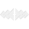 Ekena Millwork Zoe Architectural Grade PVC Ceiling Medallion, 38"W x 25 3/8"H x 3"ID x 11 3/4"C x 1"P, Two-Piece CMP38X25ZE2-03000 - alternate 2